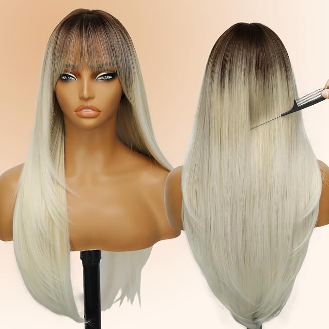 dark root beige blonde