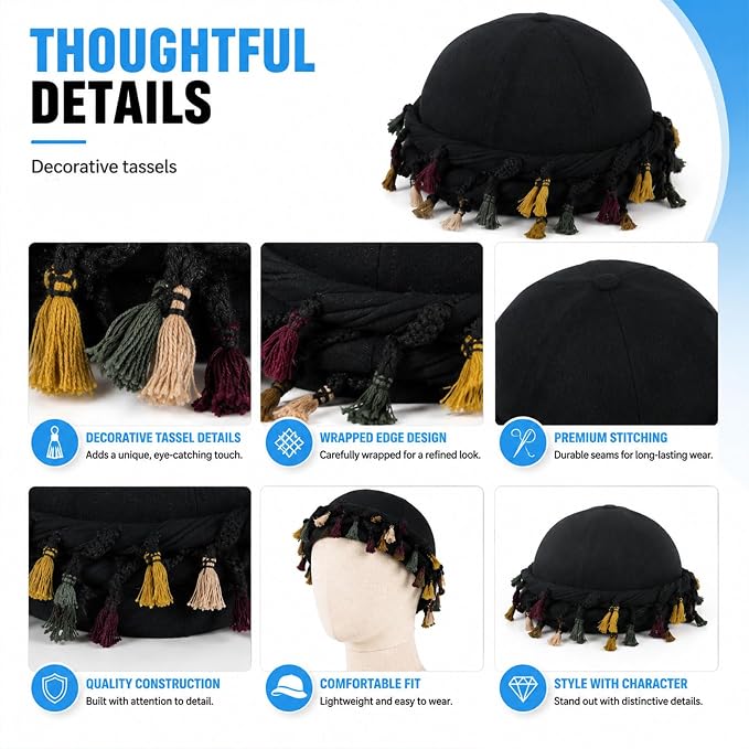 Black-colorful Tassel