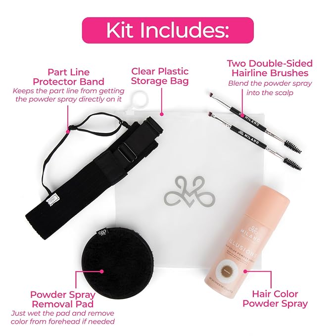 Kit Hair Color Powder Spray - Blondish