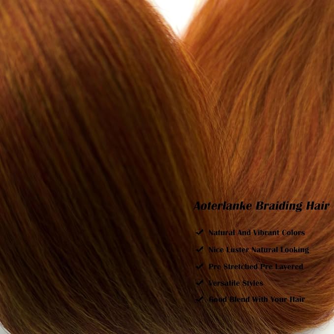 Mixed Amber Braiding Hair with Boho Curls