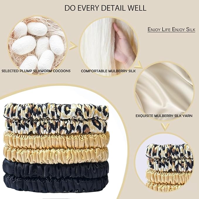 6PCS(Black, Gold, Light Pink)