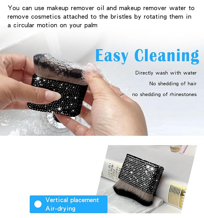 STSA24-square black rhinestone