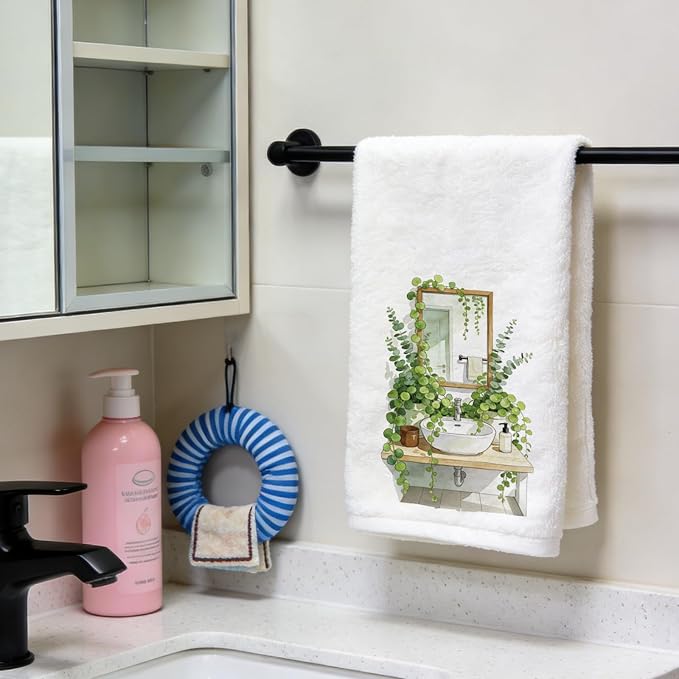 Bathroom and Green Plant