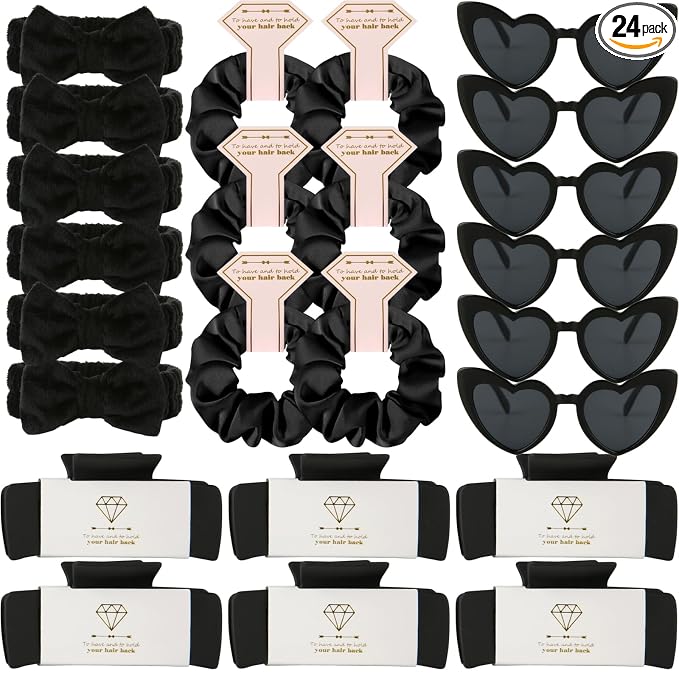 24pcs Black headband