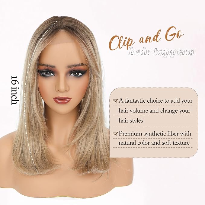 Ombre Dirty Blonde with Dark Root