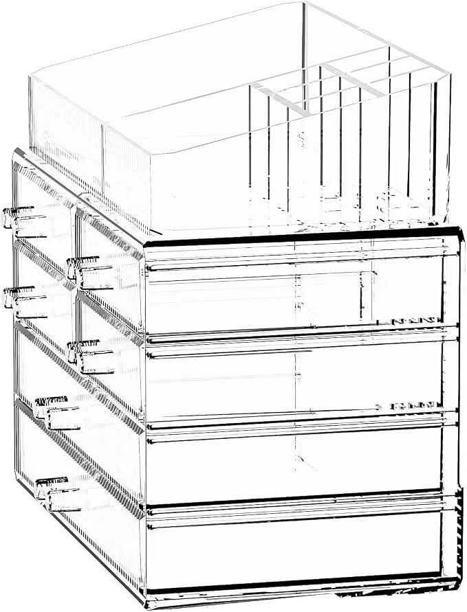 (2 Base, 4 Drawers) with Top