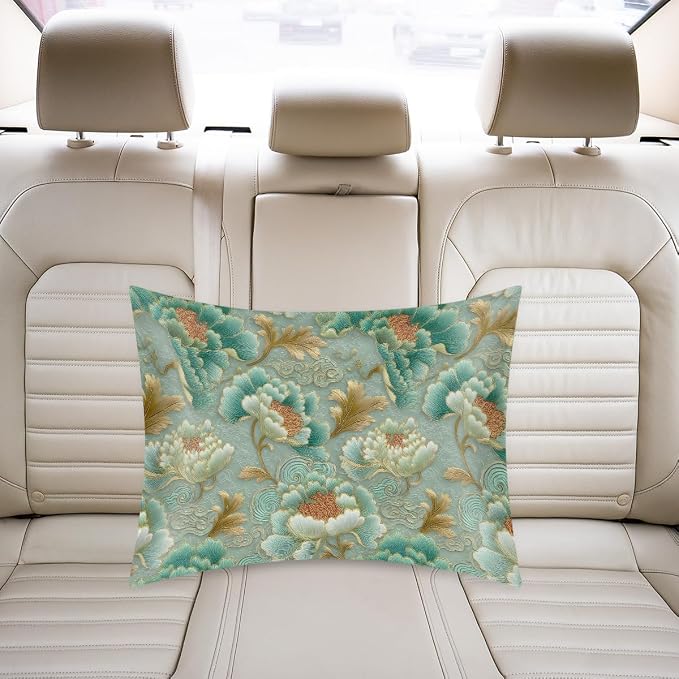 A11:teal Flower Floral