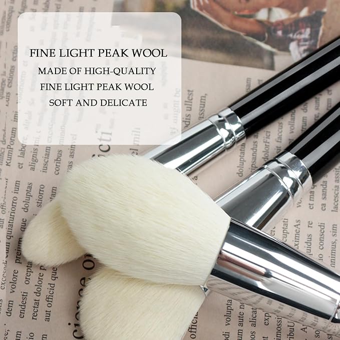 15 brushes + brush buckets