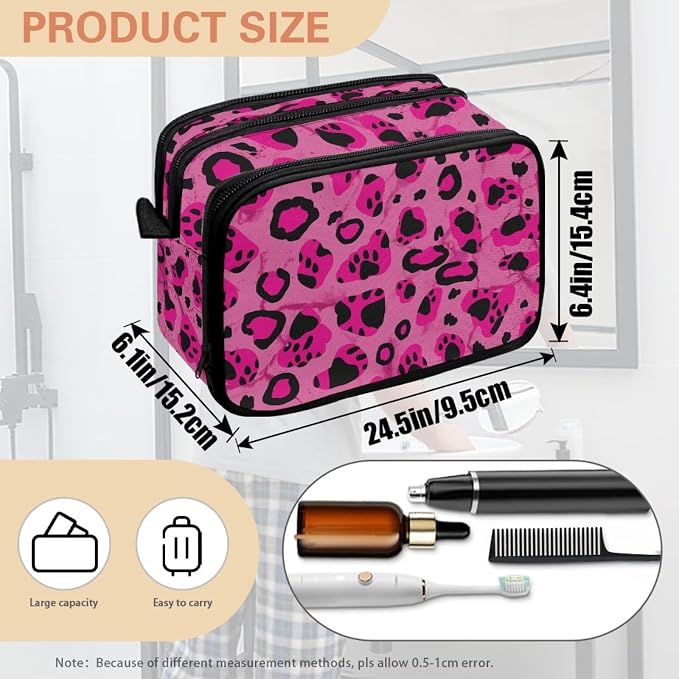 Pink Leopard Print Dog Paw