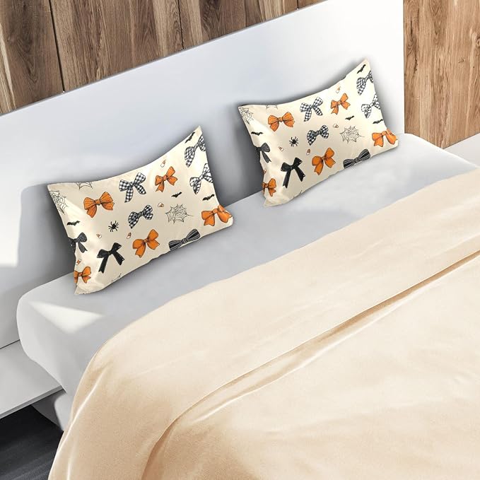 Cute Halloween Bows Beige