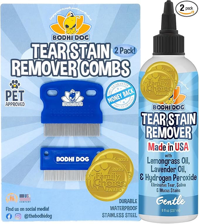 Tear Stain Remover & Combs Bundle