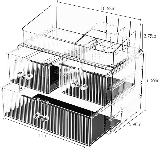 (1 Base, 2 Drawers) with Top