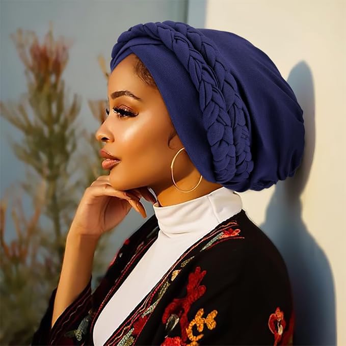 5 Pcs Double Twisted Braids: Beige/Navy Blue/Black/Coffee/Dark Grey