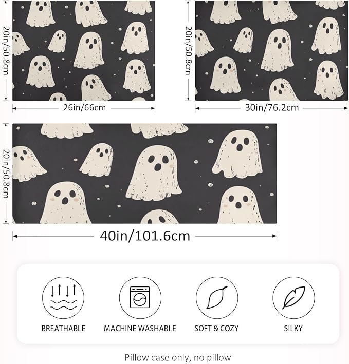Cute Halloween Ghost Black