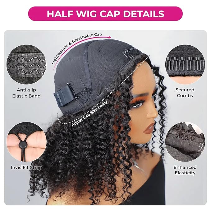 Natural Balck Half Kinky Curly