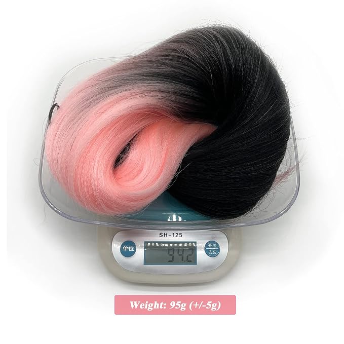 1B Peach Pink Ombre Braiding Hair 3 Packs