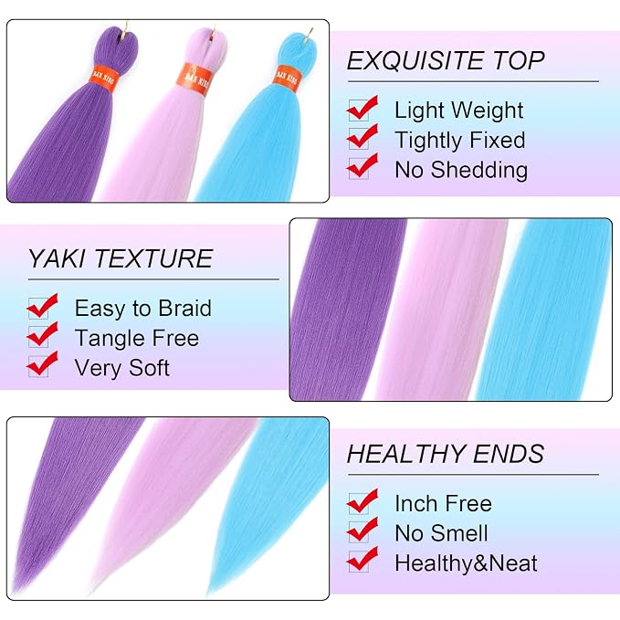 light blue+purple+lavender