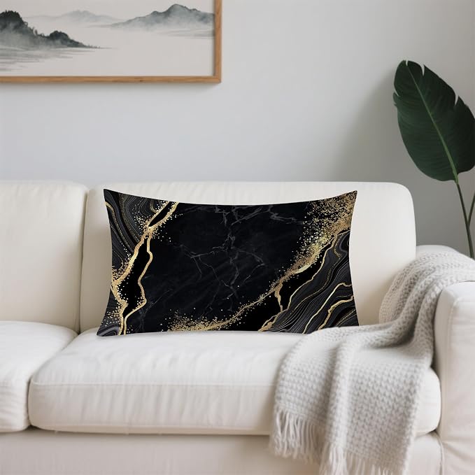 Gold Black Marble