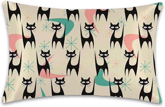 Mid Century Colorful Modern Cat