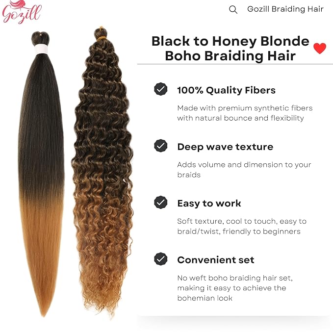 Black to Honey Blonde