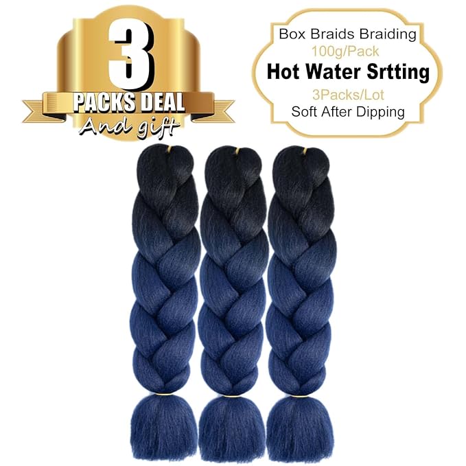 Black to Dark Blue