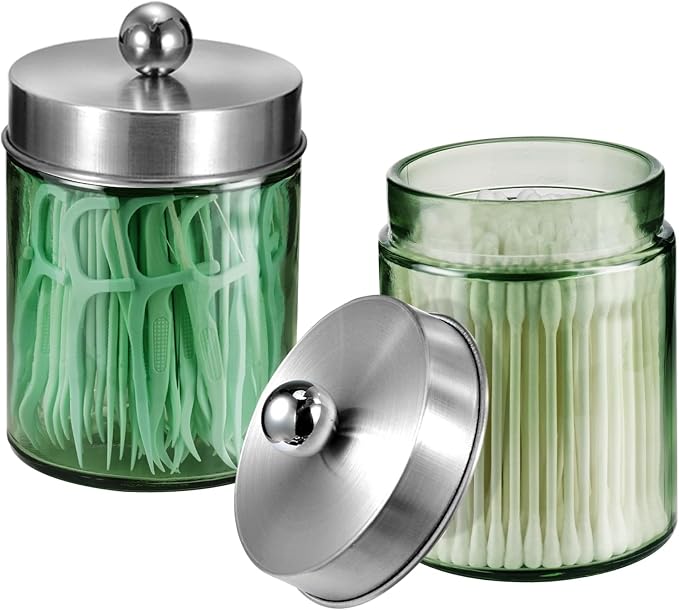 Jar Sage Green/Lid Brushed Nickel