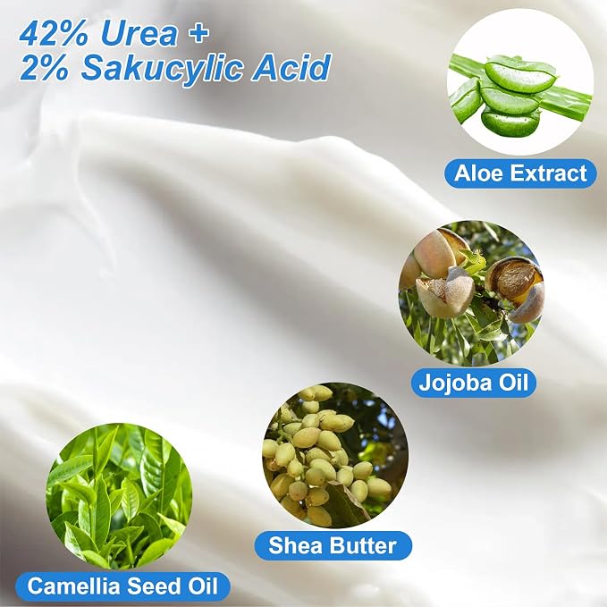 2 Packs White Urea Cream