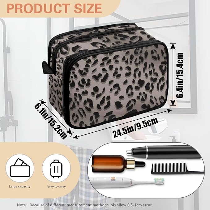 Gray Leopard Print