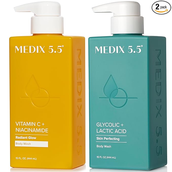 Vitamin C Body Wash + Glycolic Acid Cleanser Set