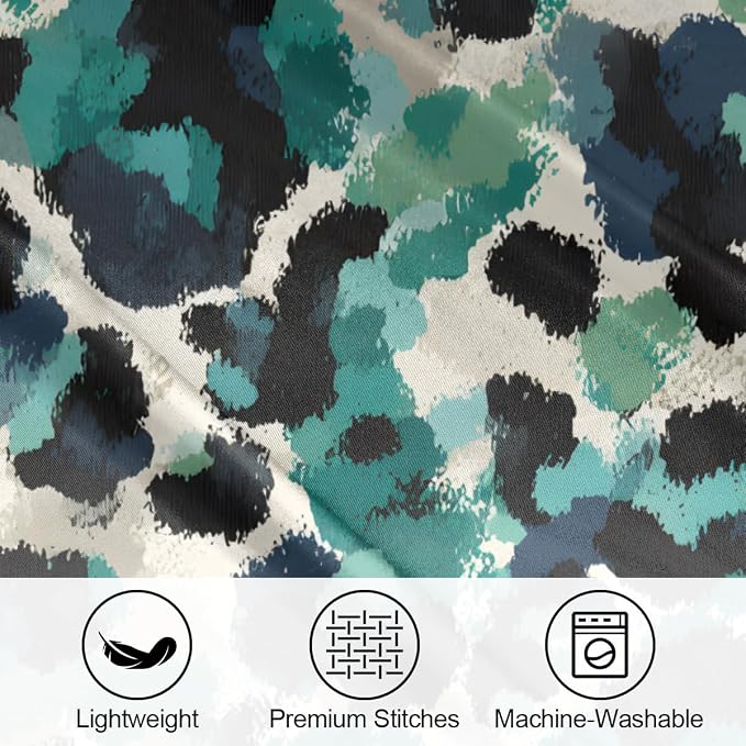 Abstract Turquoise Leopard
