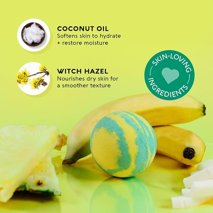 Tropical Escape, Pineapple & Coconut (Pack of 4)