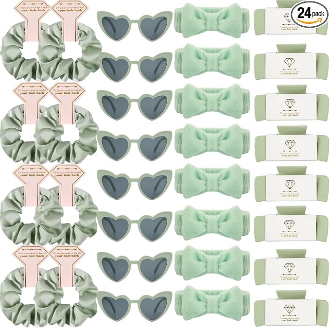 32pcs Sage Green headband