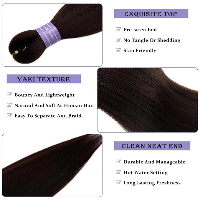 Color 4 Braiding Hair Pre Stretched