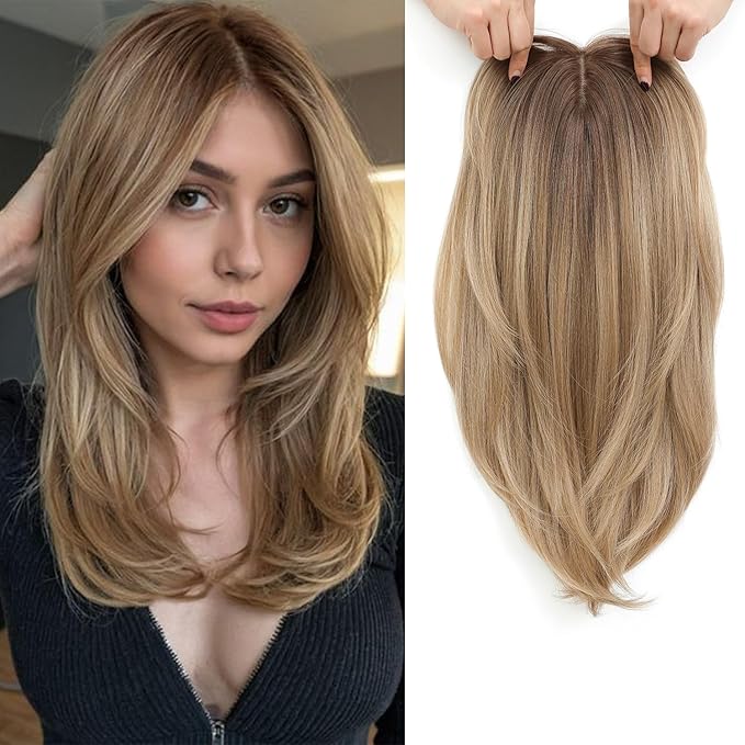 Ombre Dirty Blonde with Dark Root