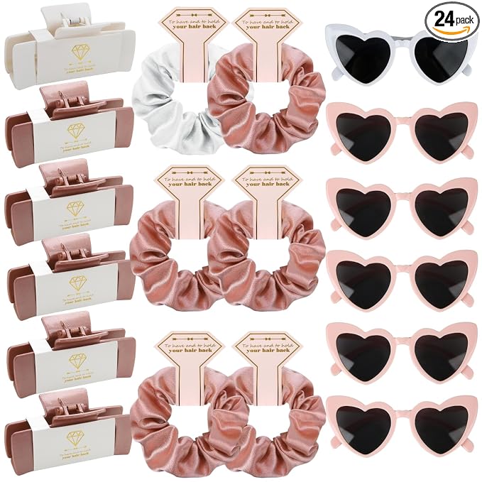 18pcs White&Rose Gold