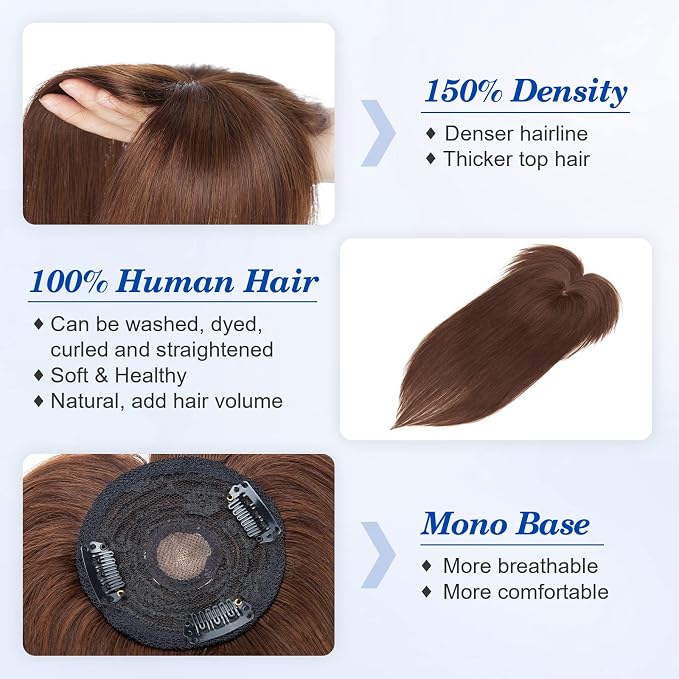 With bangs-Medium Brown #4