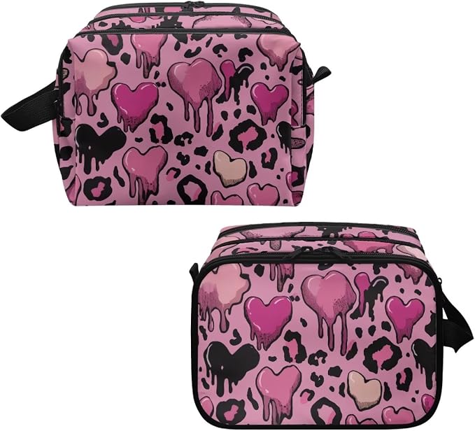 Pink Leopard Print Heart