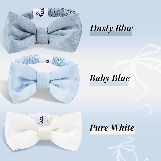 Pure White & Baby Blue & Dusty Blue