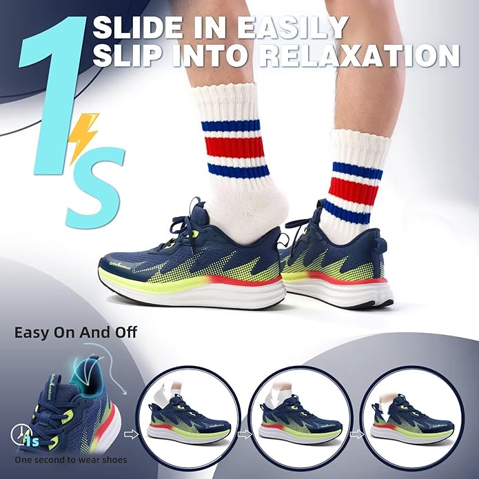 W2-navy/Lime Green