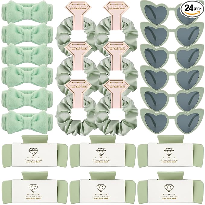 24pcs Sage Green headband