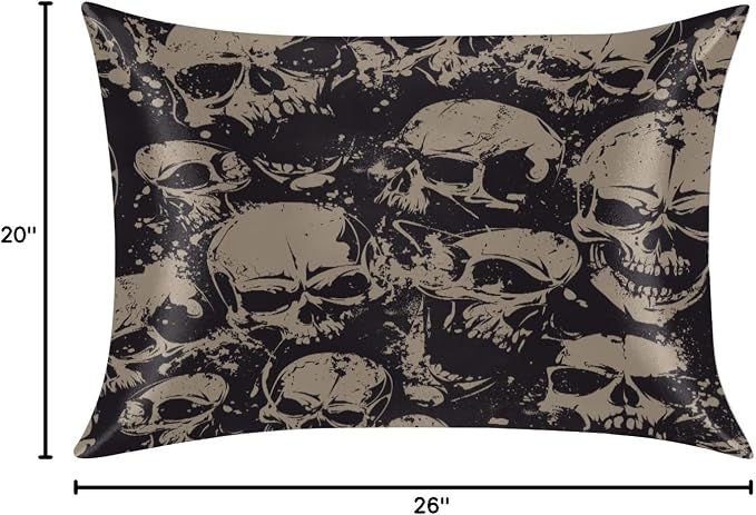 C Skull Goth Vintage Grey