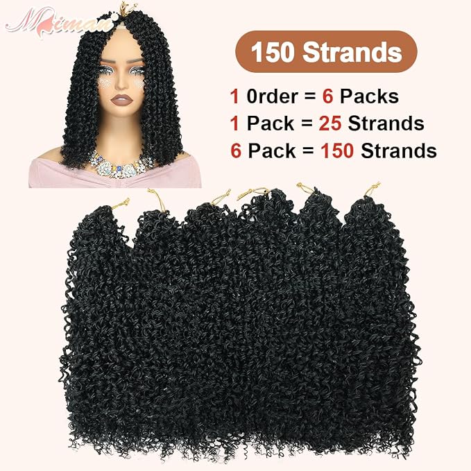 Yanky Twist Crochet Hair-Black