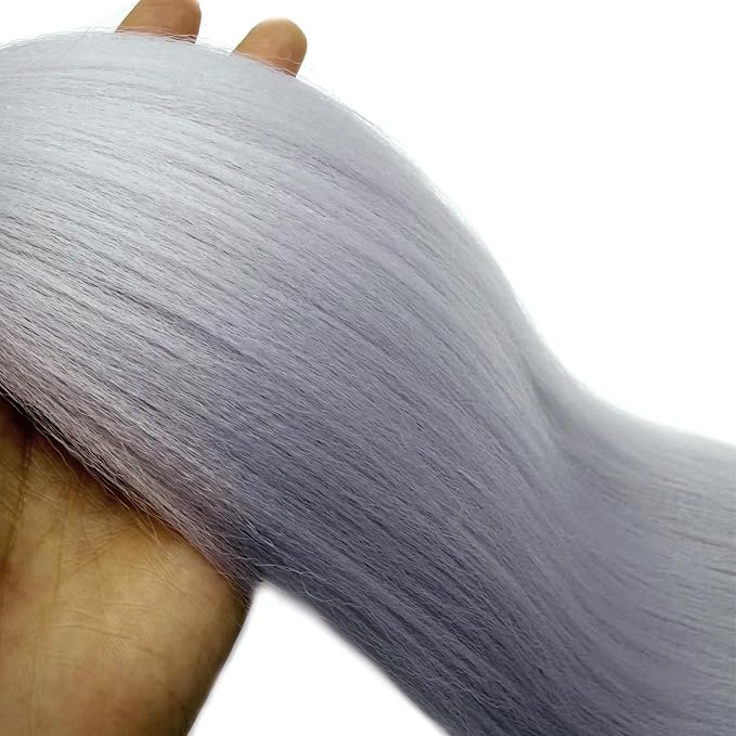 Silver Braiding Hair Pre Stretched