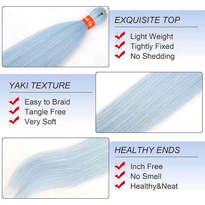 babyblue with tinsel