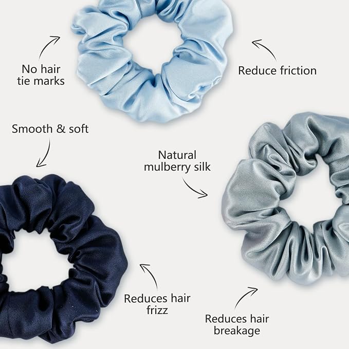 Dusty Blue, Navy Blue, Sky Blue (3pcs)