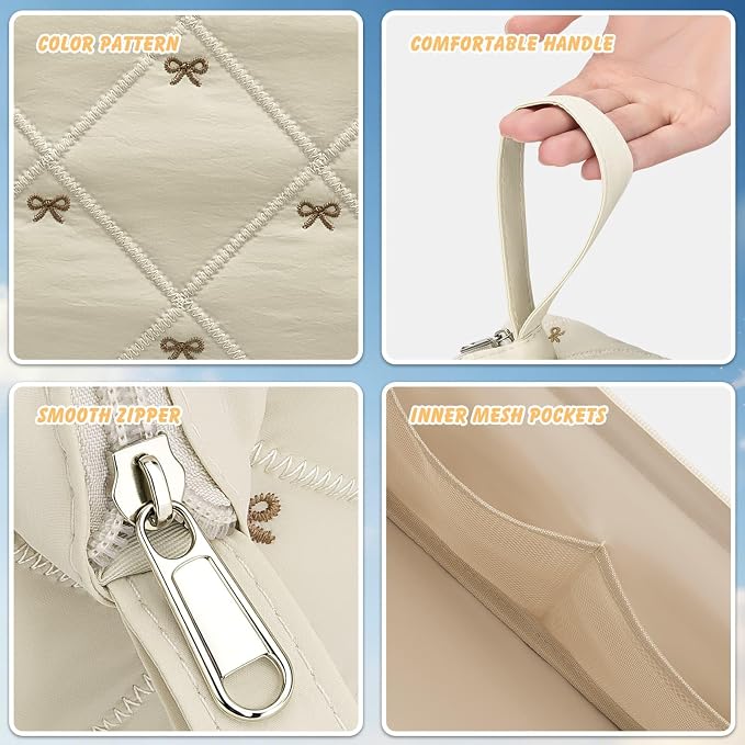 Beige Bow