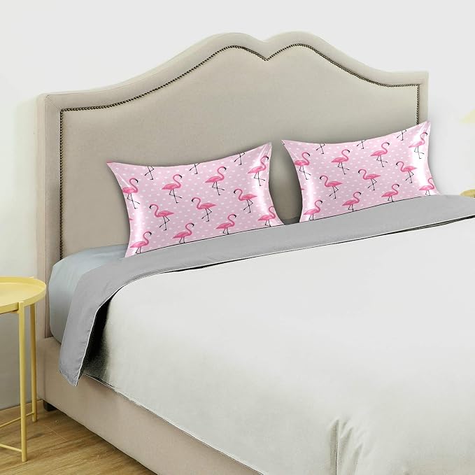 White Dots Flamingo