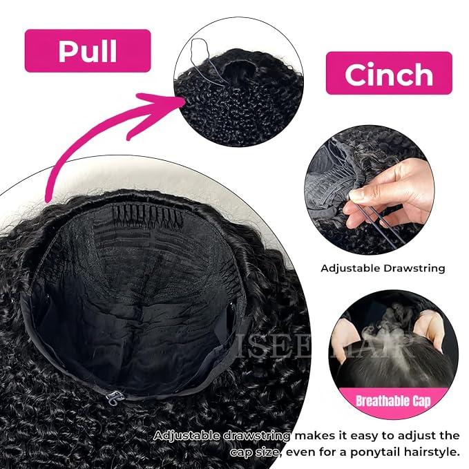 Natural Balck Half Kinky Curly
