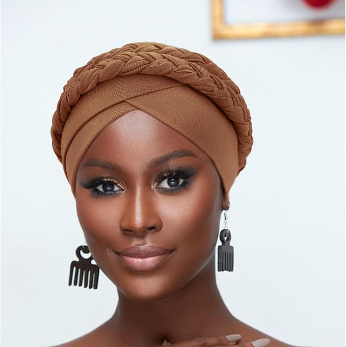 2 Pack Double Twisted Braid: Coffee, Black