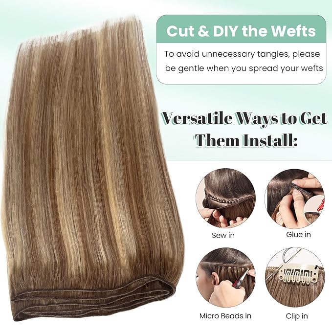 #8T8/613 Ombre Ash Brown to Blonde Highlights